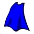 Blue Superhero Cape