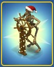 Skeleton at the Helm Xmas