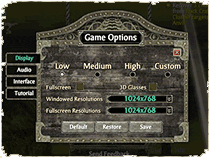 Game Options