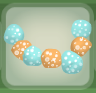 Cantaloupe Orange Gummy Necklace with Waterfall Blue Trim.png