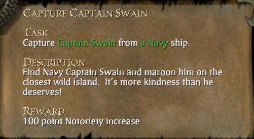 CAPTURE CAPTAIN SWAIN