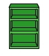Green Bookcase