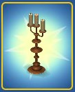 Haunted Mansion Ballroom Candlestick Color Brown