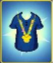 Shirt with Pin Lanyard (Male) (Blue)