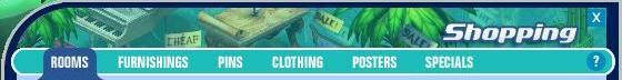 Shop screen
