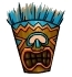 Blue Tiki Mask